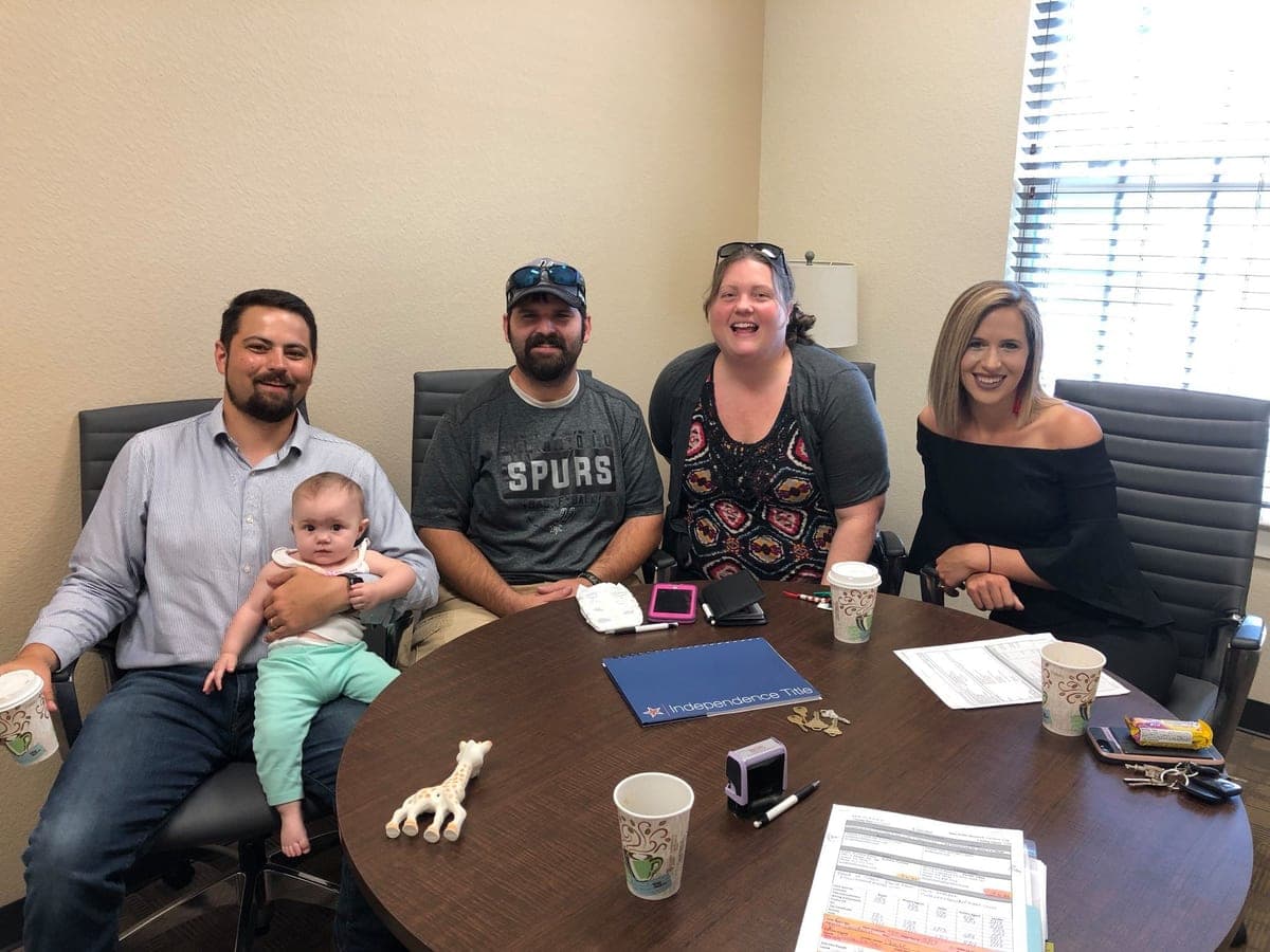 Clients of The Allan Home Group on closing day
