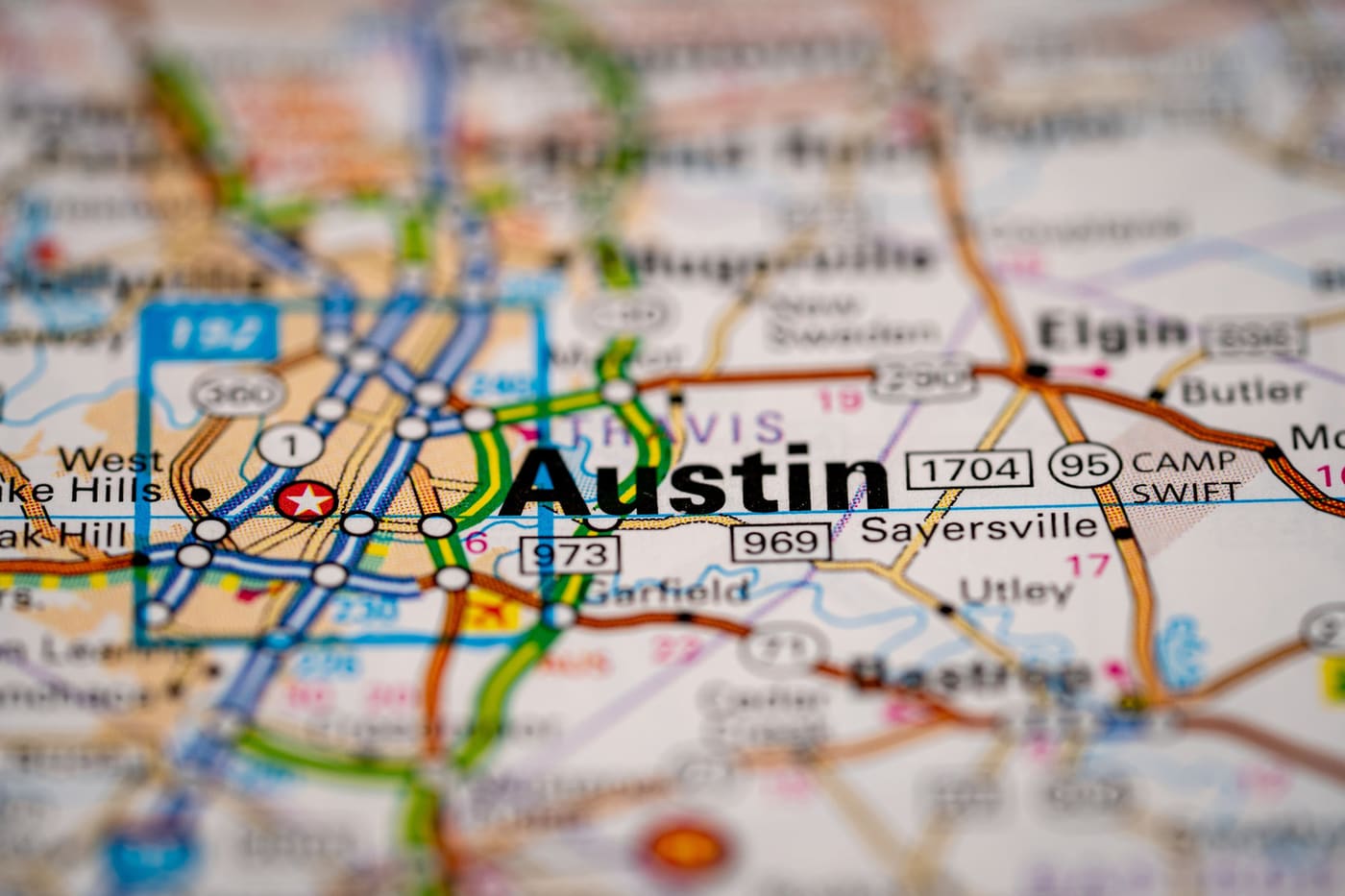 South Austin skyline with new mixed-use developments – Central Texas real estate growth